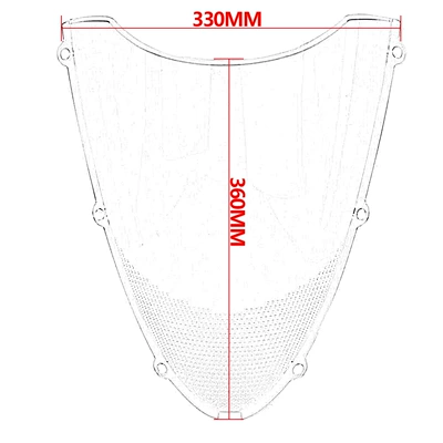 Motorcycle front windshield | for Kawasaki Zx6R 05-08