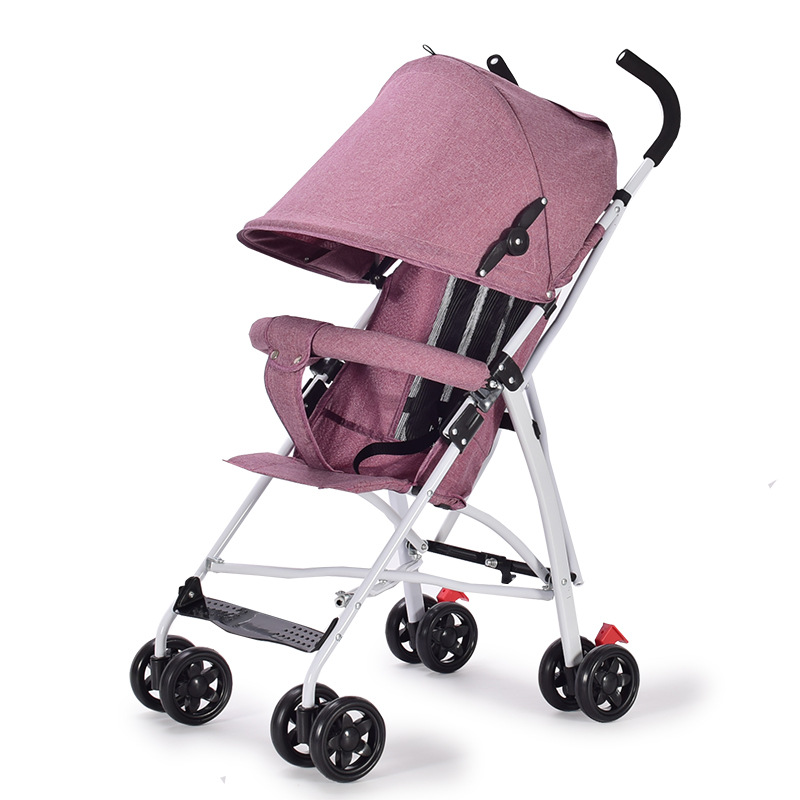 Cochecito de bebé, ligero y plegable, cochecito tipo paraguas sencillo, esencial para viajes de verano para bebés y niños pequeños, cochecito BB para salidas.