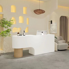 现代烤漆收银台前台接待台理发店奶茶店美容院服装店收银台吧台桌