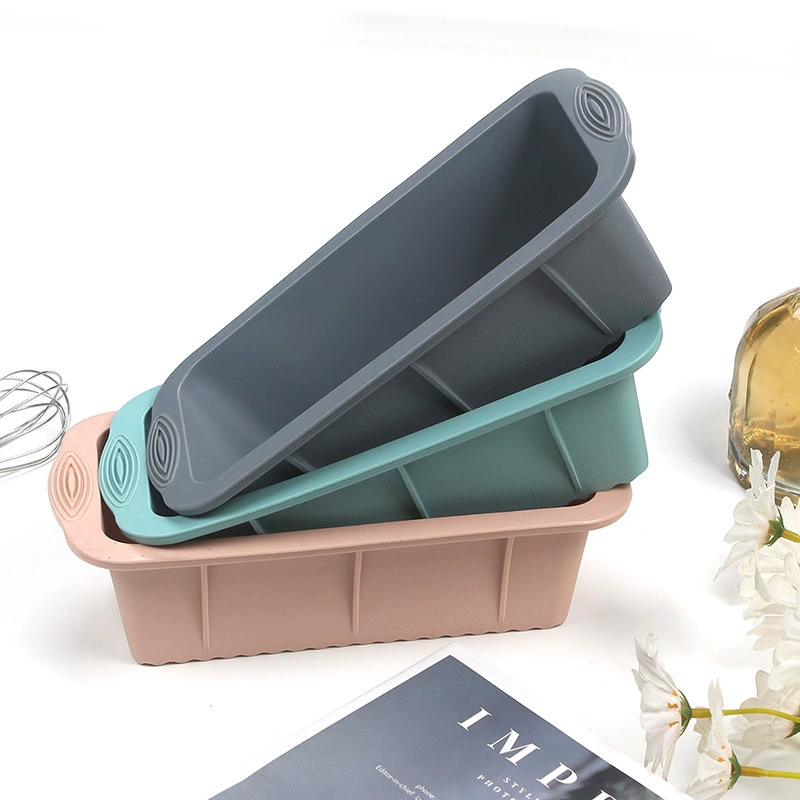 Tusi baking tray silicone long square baking pan baking tool baking sheet mold anti -slip baking pan factory spot