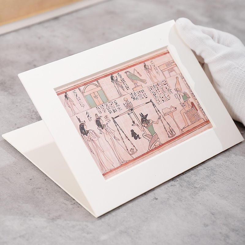 Cardboard Photo Frame Lined with Acid-Free Paper, Old Photo Protection Paper Frame, Museum Mounting