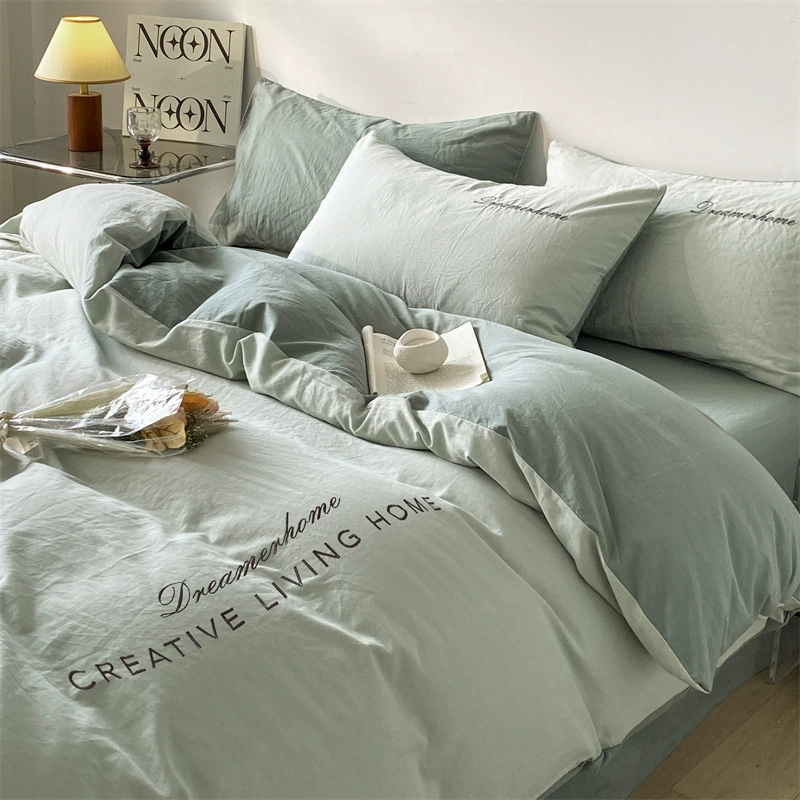 Bedspread, duvet, set for students, simple and elegant design, 4 piece set, bedding