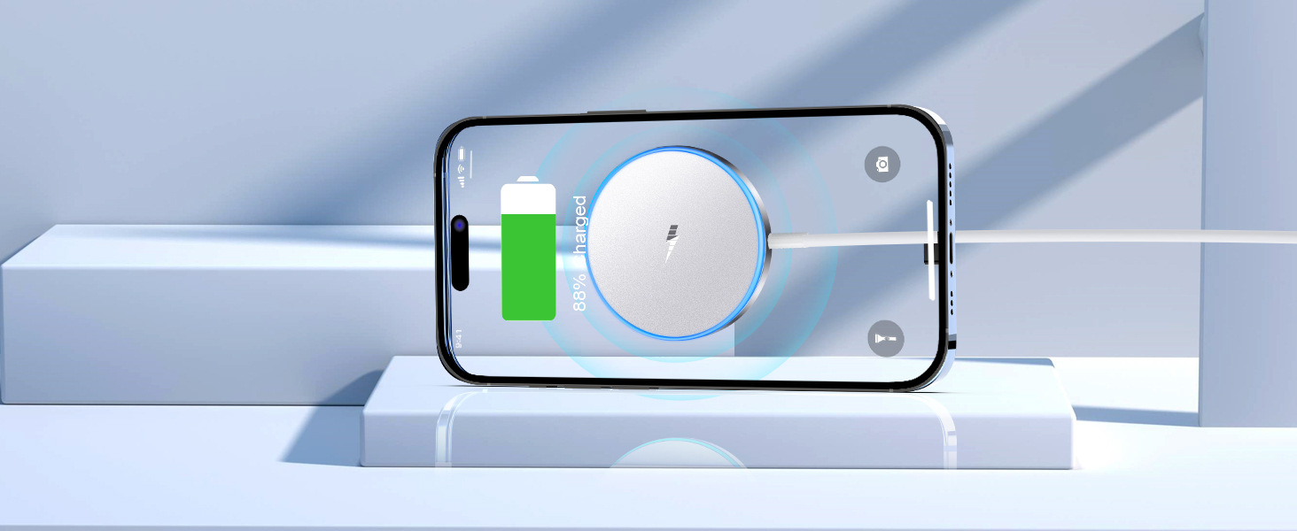 Caricabatterie wireless magnetico singolo - Prodotto di e-commerce molto popolare per telefoni_voghion.com