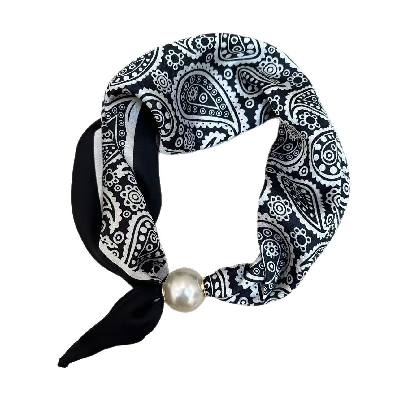 Colar de pérolas de luxo com fecho magnético para mulher_voghion.com