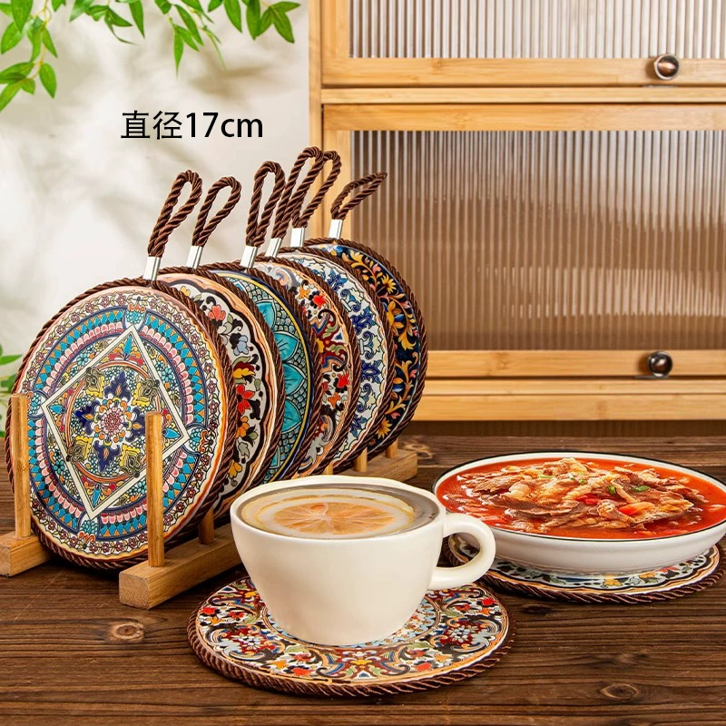 Большой теплоизоляционный коврик, коврик для стола, коврик для горшка, коврик для чашки, миски, тарелка, кастрюля, антиошпаривающий коврик для стола, бытовой, устойчивый к высоким температурам