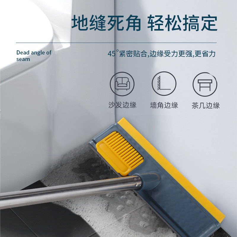 딱딱한 솔 욕실 바닥 청소용 브러시 바닥 브러시 타일 틈새 브러시 긴 손잡이 딱딱한 솔 틈새 청소용 물기 제거 브러시