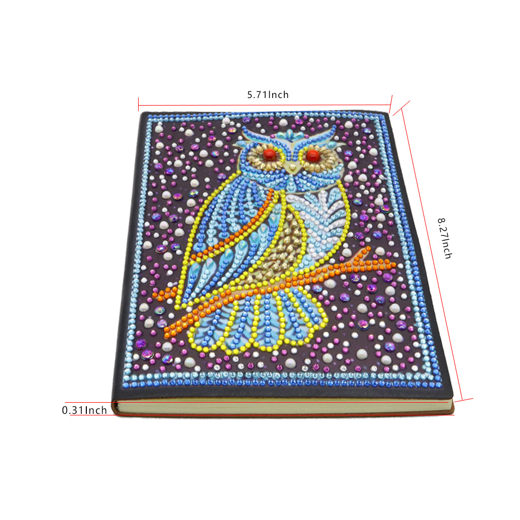 Pegatinas personalizadas para cuadernos con pintura de diamantes DIY, pinturas decorativas de diamantes hechas a mano, cuadernos con pintura de diamantes, pintura de diamantes completa.