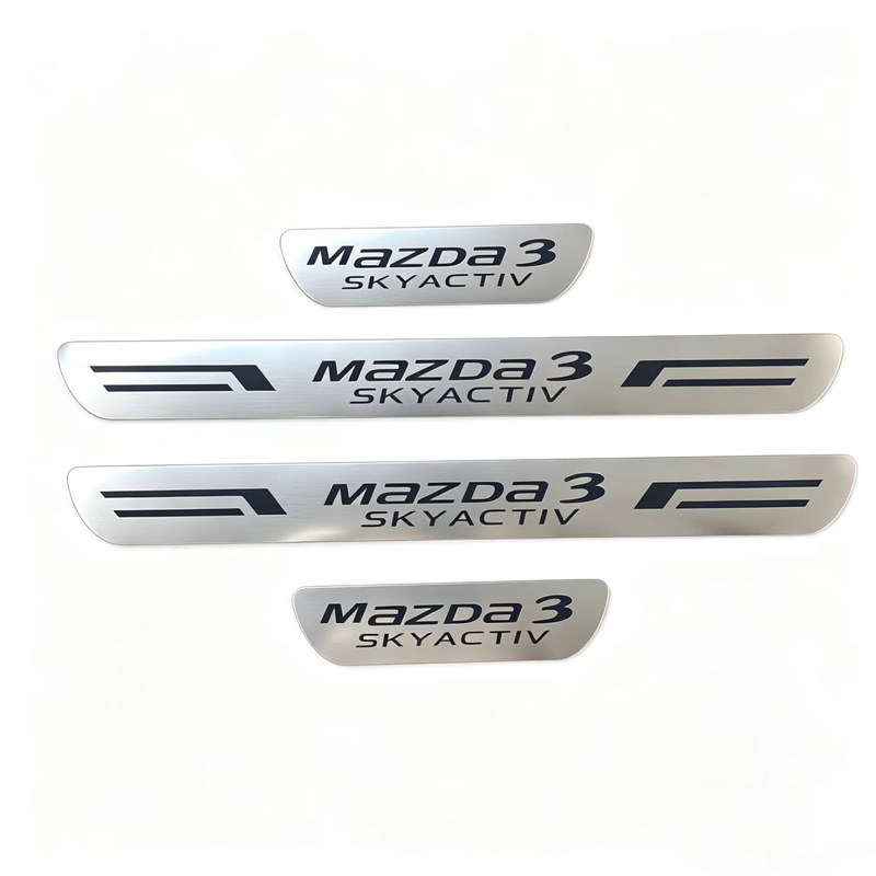 Mazda 3 Skyactiv/Mazda 6 Welcome Pedal Modified Threshold Strip Stainless Steel Trunk Guard