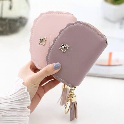 Tassel Card Holder Women's Korean Cute Personalized Mini Multi-Card Slot Small Fresh Large Capacity Handbag Simple Coin Purse