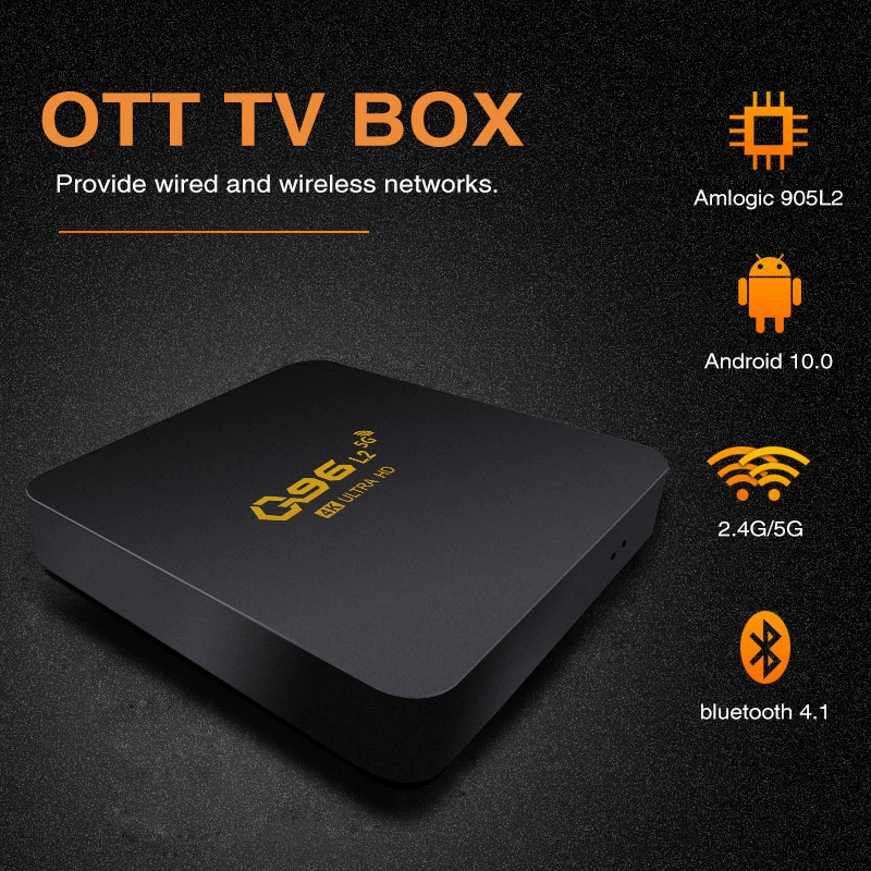 Q96 L2 Android Интернет ТВ-Box 4K HD видеоплеер, внешний торговый ТВ-бокс
