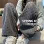 显瘦爱心拖地新款女裤