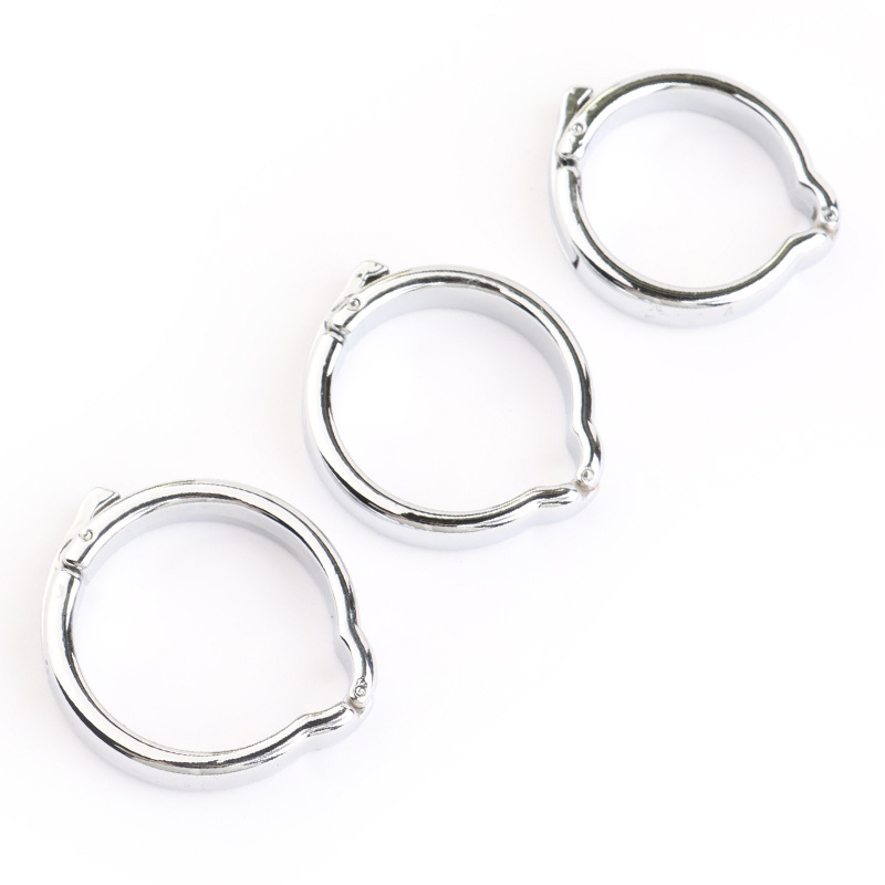 Metal Penis Weight Training Ring, Foreskin Restraint Lock Ring, Large Size — detail image 12