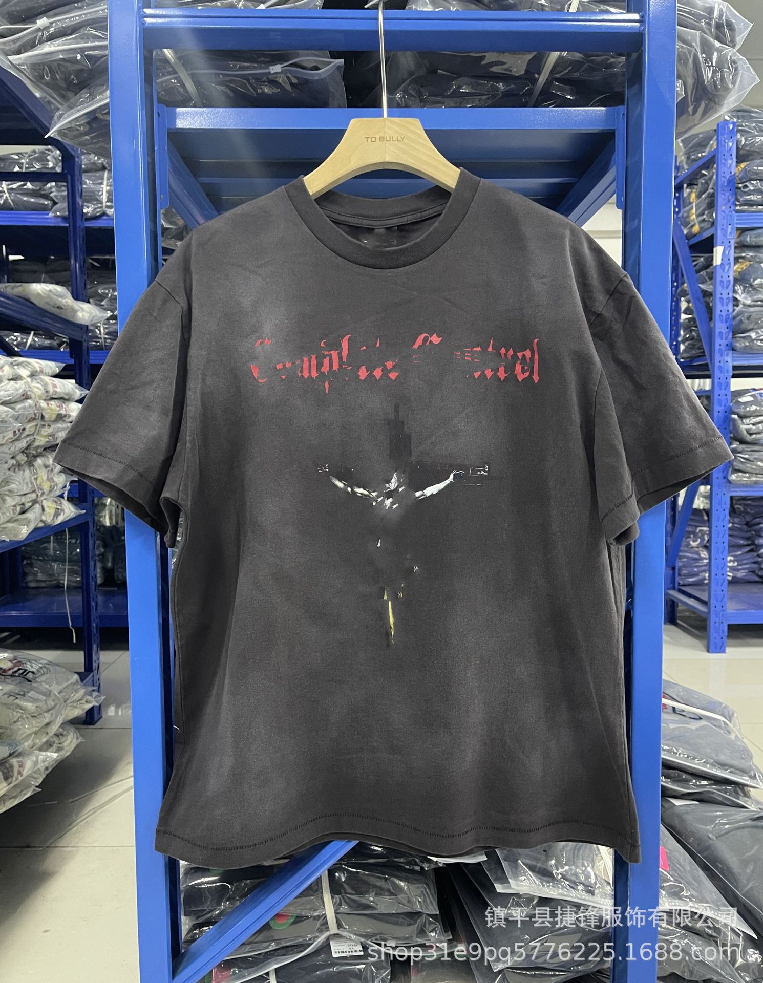 クロスボーダーの新型欧米のファッションブランドのレトロな水洗いは古い落書きをします。