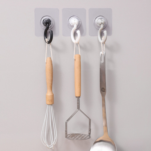 360-degree rotating nail-free, traceless ceiling hook, no punching, large mosquito net curtain adhesive hook, household adhesive coat hook
