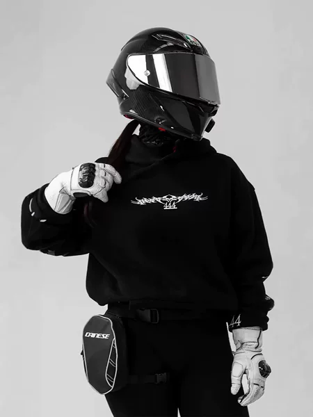 Cross-Border Hot-Selling Dark Style Hooded Couple's Sweatshirt with Magic Sword Glow-In-The-Dark Print Street Motorcycle Top
