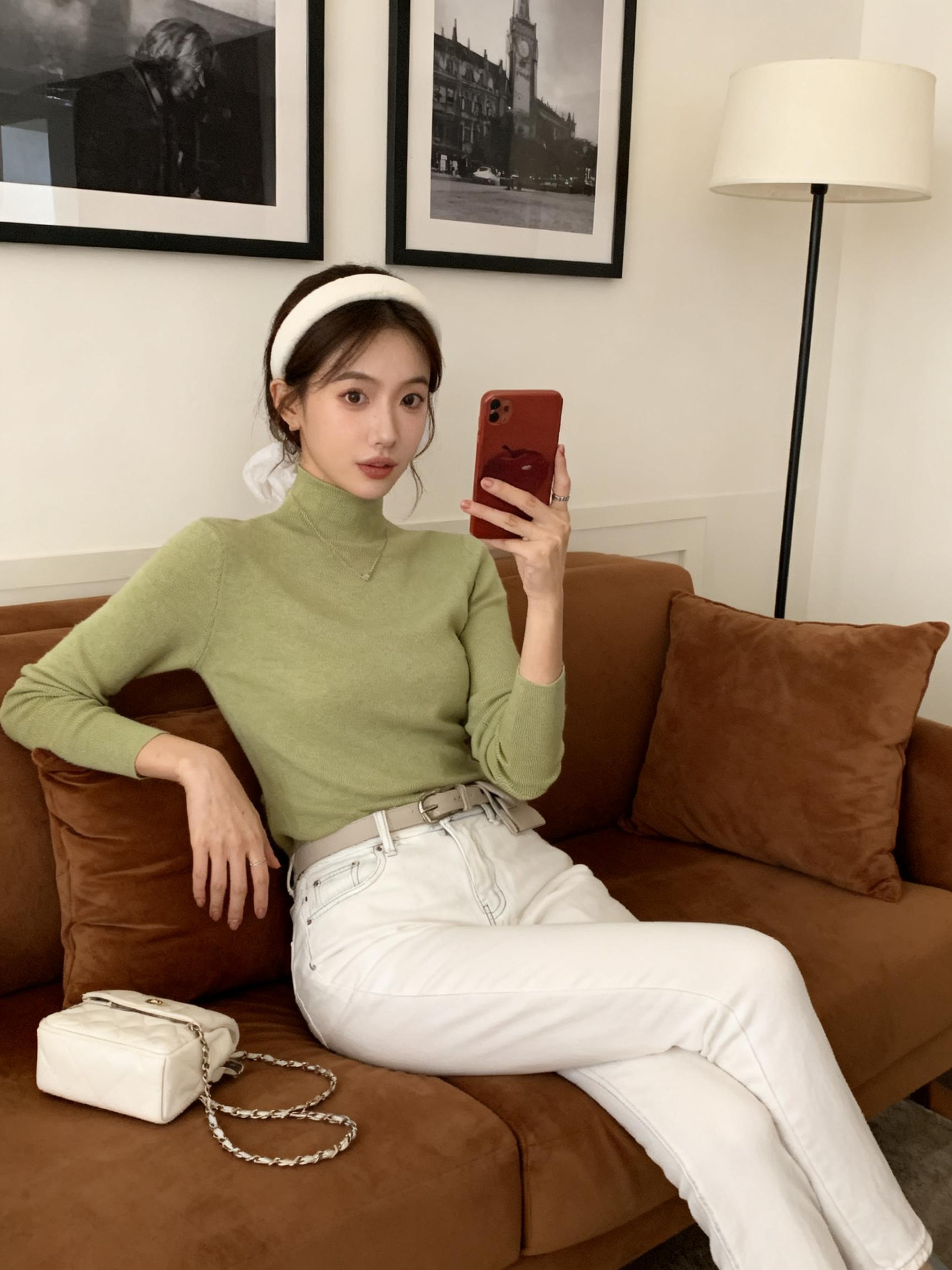 牛油果绿（半高领）