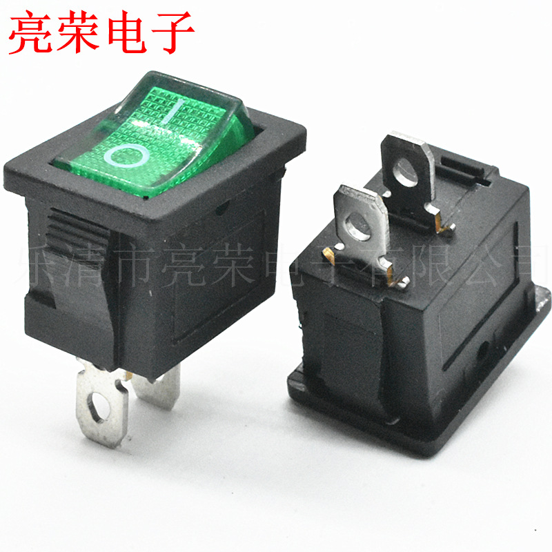 KCD1 透明绿盖 0.8脚 15*21 2脚2档 机械设备 电子电器 电源开关