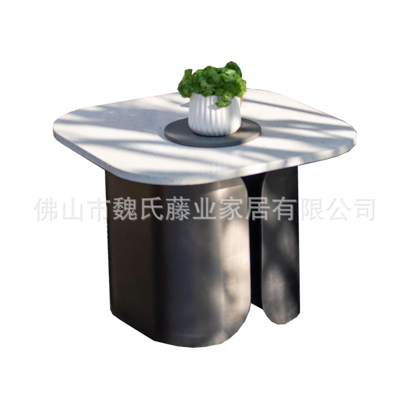 Sofá al aire libre de aleación de aluminio patio jardín departamento de ventas paisajismo comercial proyecto de jardín balcón impermeable protección solar