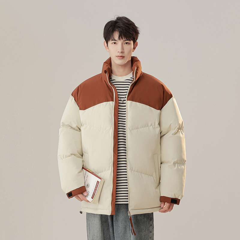 Invierno nuevo estilo de cuello vertical ropa de algodón hombre corto de algodón grueso ropa de invierno pan chaqueta de algodón coreano chaqueta de moda