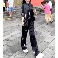 复古名媛高级感洋气时尚时髦气质千金风新中式国风马甲裤子套装
