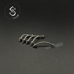 1.2/1.6mm Fast Shipping Cross-border Exclusive Stainless Steel Conical Brow Ring Nail Stud Bar Piercing
