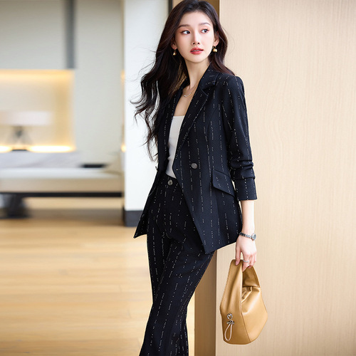 High-end suit suit for women spring new design jacket professional wear temperament goddess style formal work clothes