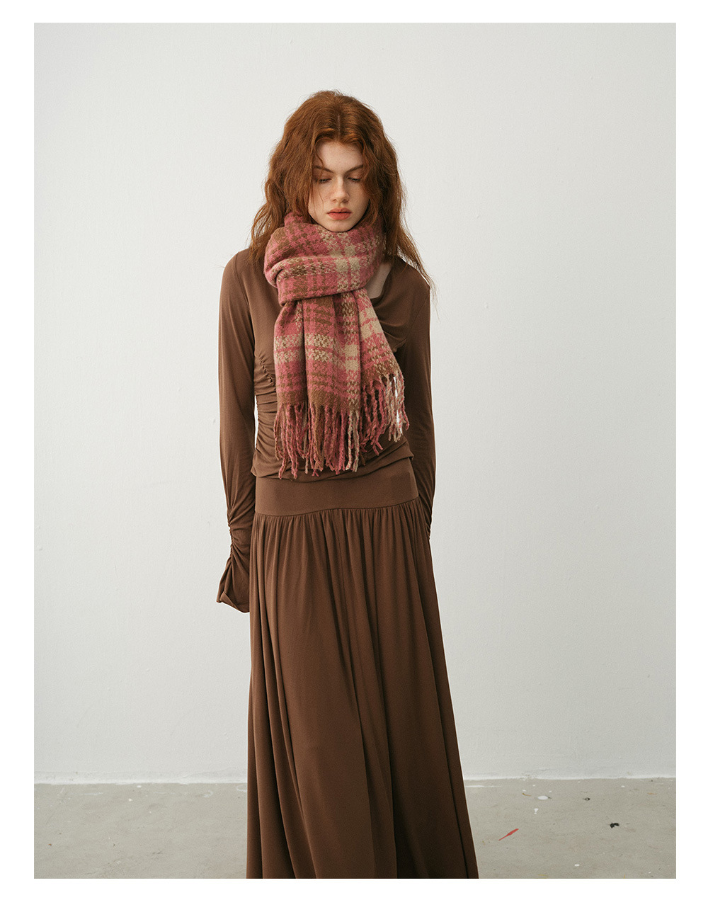 Damen Schal Aus Kaschmir-imitat Im Retro-design Für Den Winter_voghion.com