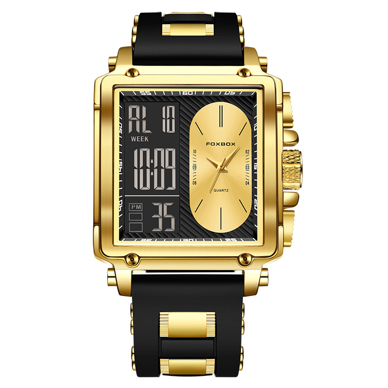 LIGE/comercio exterior nuevo reloj electrónico de doble pantalla multifuncional para hombres reloj de cronógrafo deportivo impermeable para estudiantes