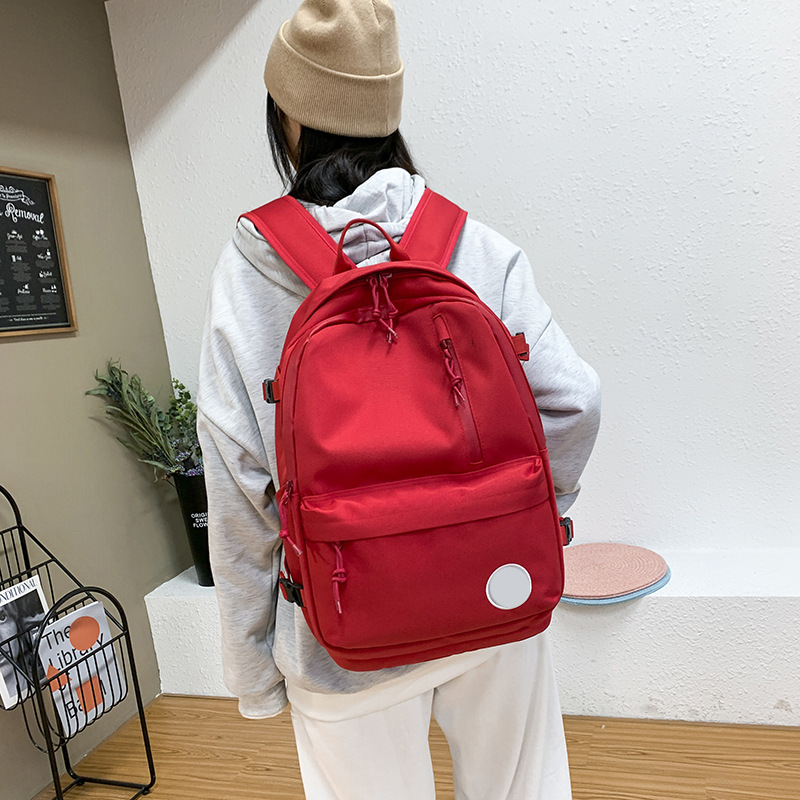 (High Version) Converse Waterproof Canvas Backpack for Men and Women, Casual and Versatile Student Travel Backpack, School Bag, Trendy