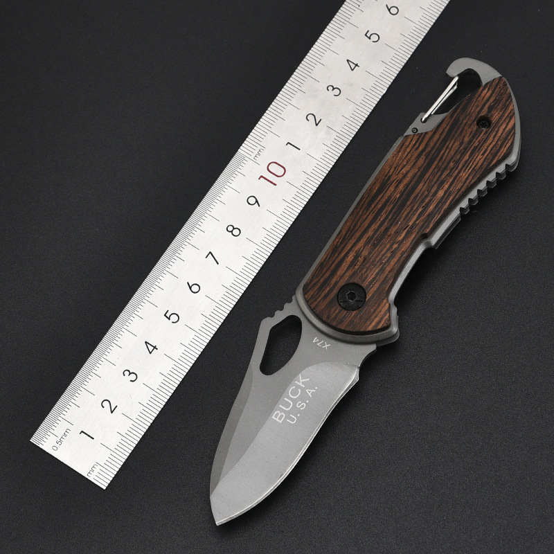 厂家批发折叠刀 不锈钢户外折刀便携多功能户外小刀 高硬度折叠刀