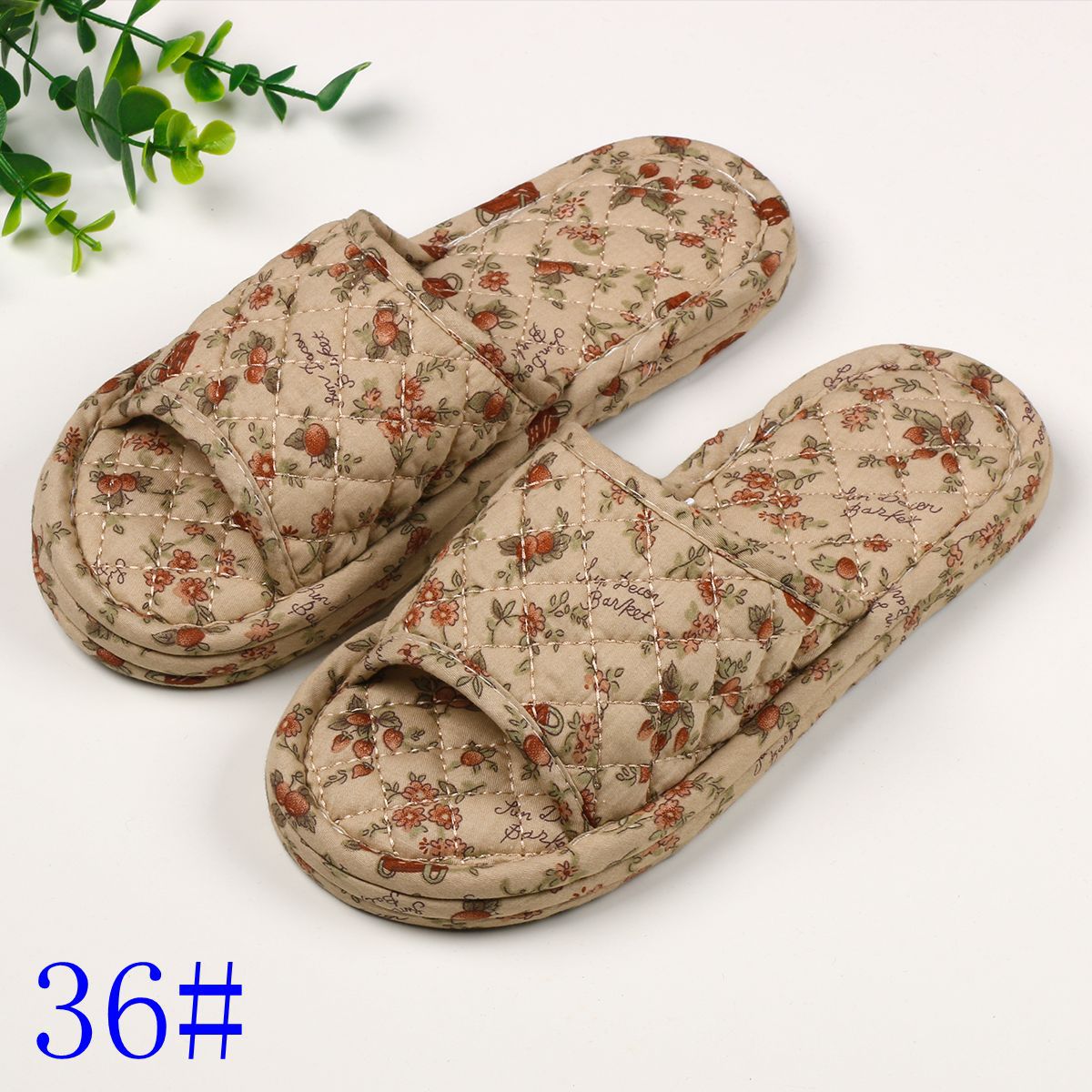 여성용 3겹 꽃무늬 천 36