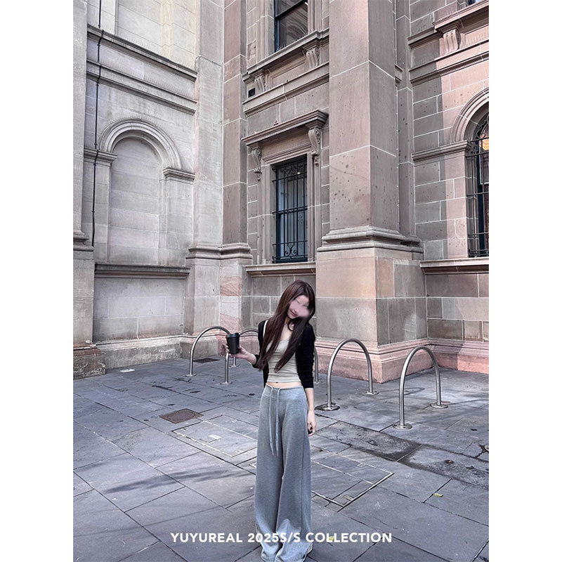 YUYUREAL soft2.0 舒适早秋 320g轻氧莫代尔糯糯针织裤|undefined