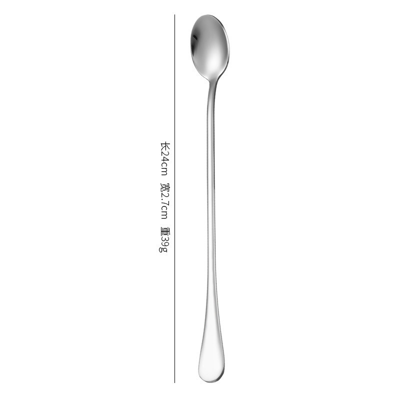 1010ステンレス鋼バー304延長バーテンダースプーン家庭用撹拌厚みのある丸型アイススプーン食器卸売|undefined