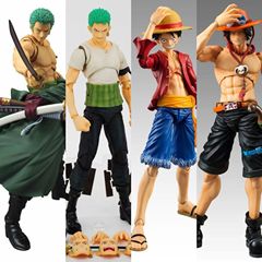 ワンピース三刀流ゾロ可動ルフィエース形状イーグルアイ手作りオフィス装飾モデルブティック