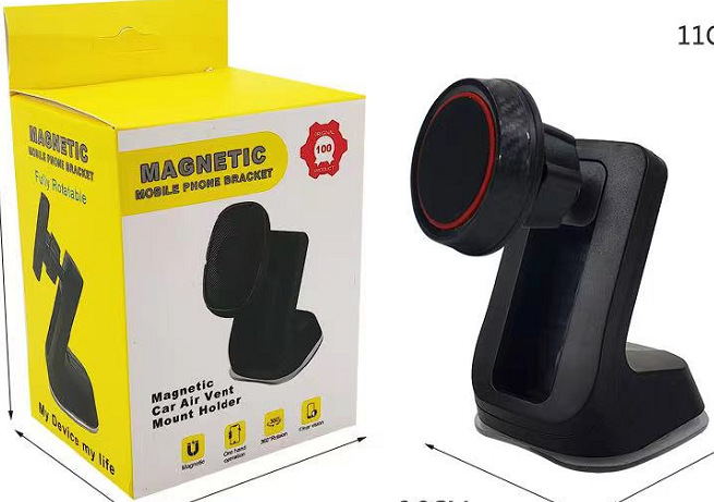Windshield Air Vent Retractable Long Rod Magnetic Phone Holder Rectangular Magnetic Car Phone Holder