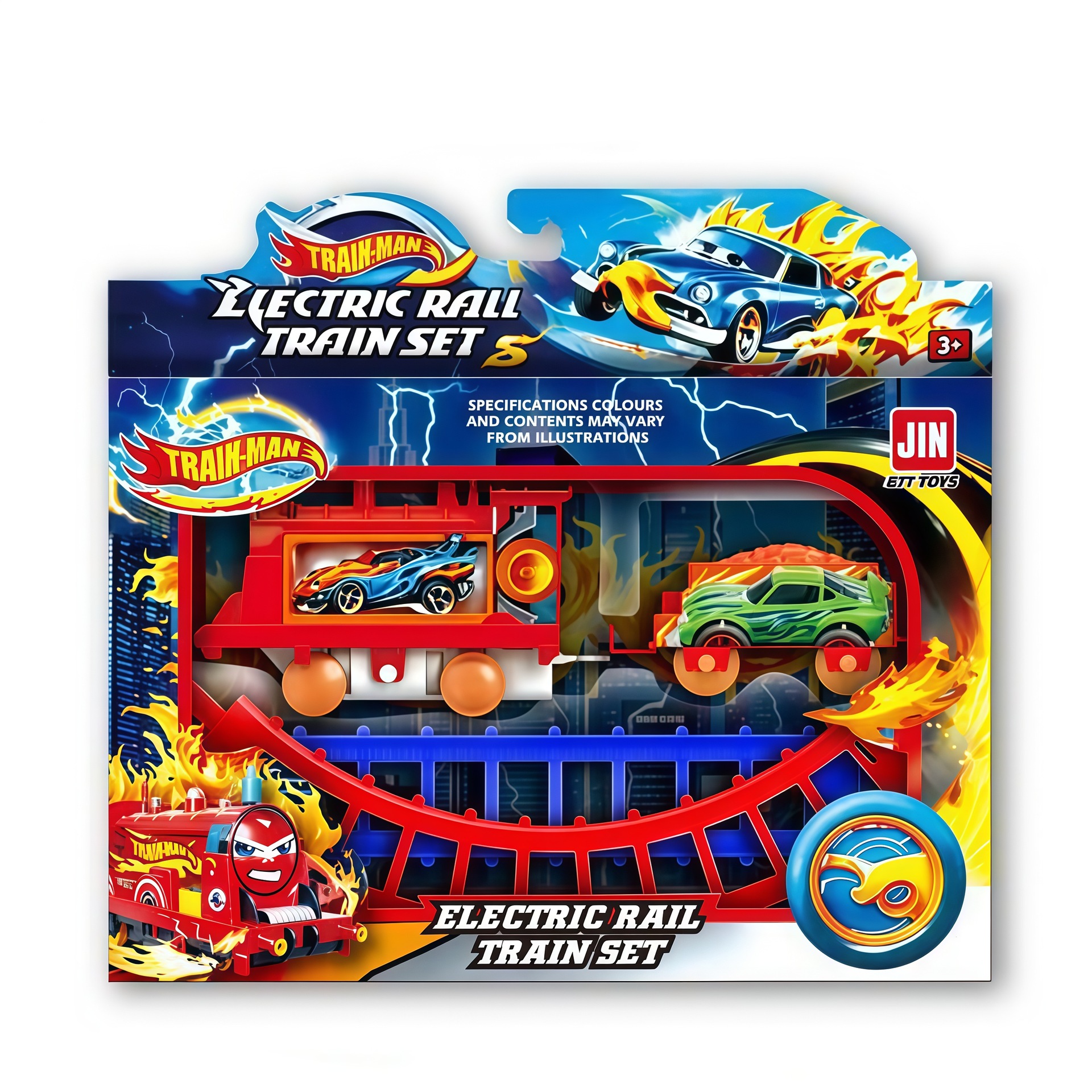 Juguete de Tren de Construcción en Pista para Niños de Plástico Eléctrico, Ensamblaje DIY para Niños image 3