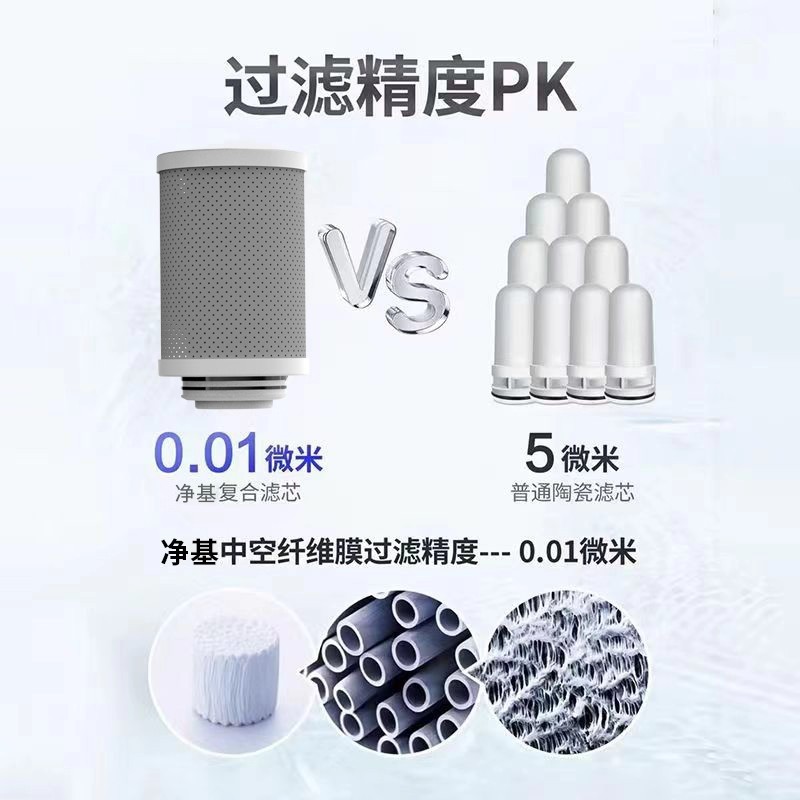 Purificador de agua de grifo inteligente de ultrafiltración doméstico de bebida directa de cocina y baño de agua del grifo inhibidor de incrustación de cerámica compuesta desmontable y personalizada