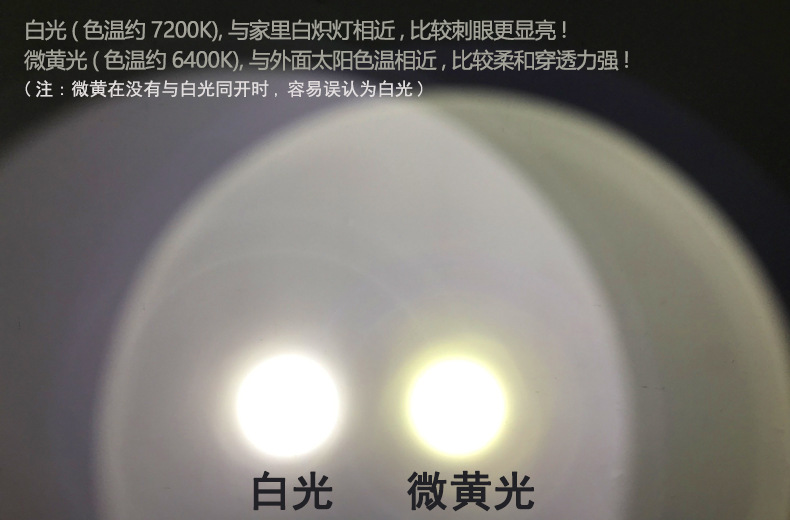 Powerful Bright Flashlight Searchlight Long-Range Rechargeable Led Remote Portable Lamp Miner's Lamp Yellow Light Outdoor Flashlight