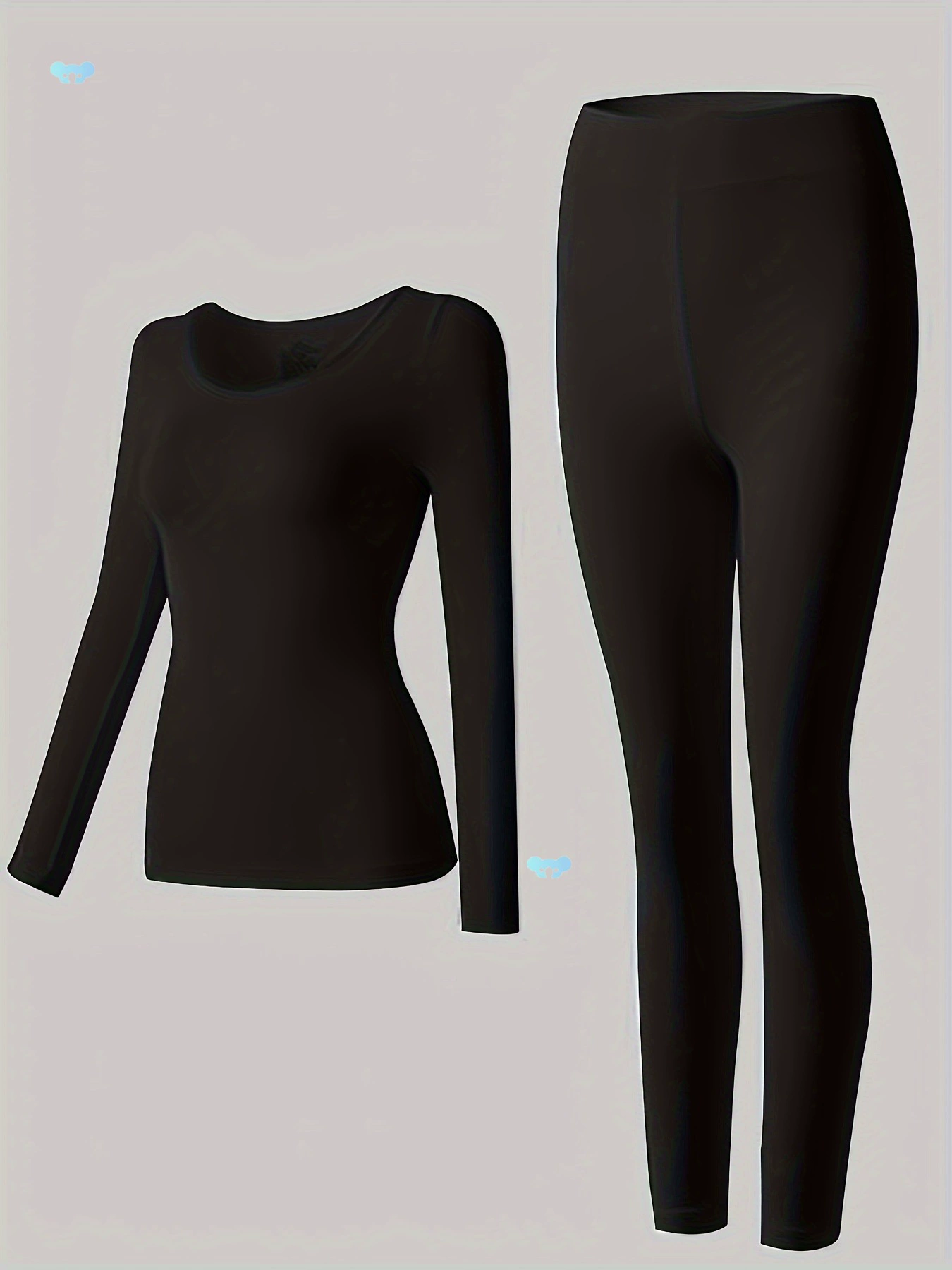 Комплект термобелья с длинными рукавами и круглым вырезом