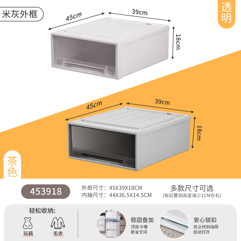 JEKO 収納ボックス引き出し型多層収納ボックスワードローブ衣類下着透明プラスチックキャビネット衣類層状アーティファクト|undefined