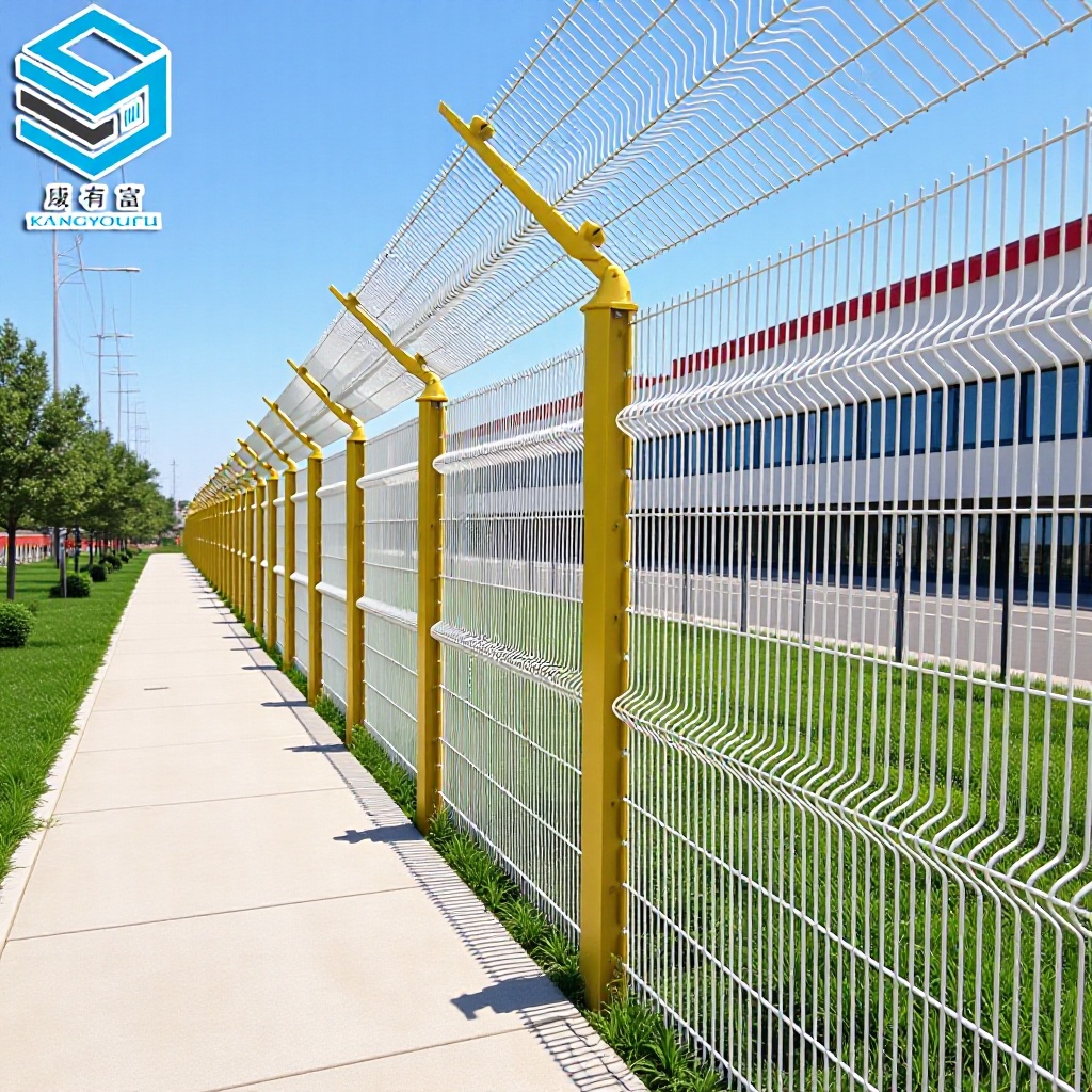 三角折弯护栏厂家公园小区桃型柱隔离网现货果园加粗铁丝围栏网
