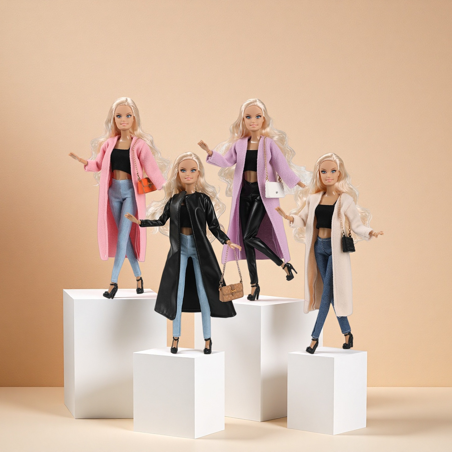 Cross-Border 30cm Barbie Doll Fashion Outfit British Style Dress-Up Girl Pretend Play Toy in Stock