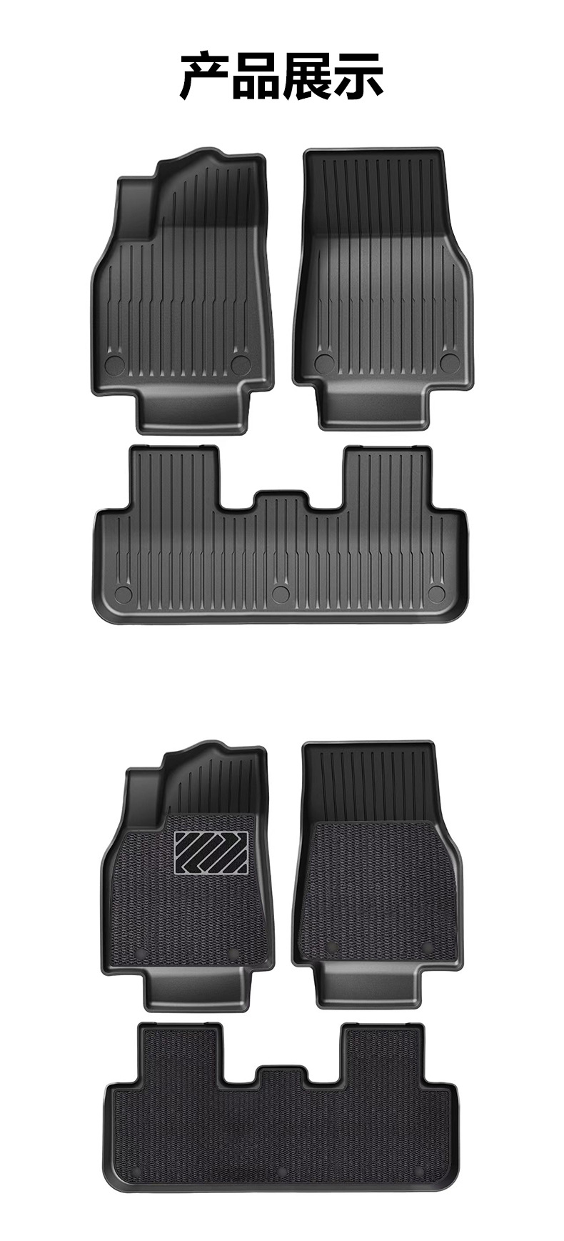 Suitable for Tesla's New Version of Model Y3 Car Floor Mats Yl New Juniper Tpe Front and Rear Trunk Mats