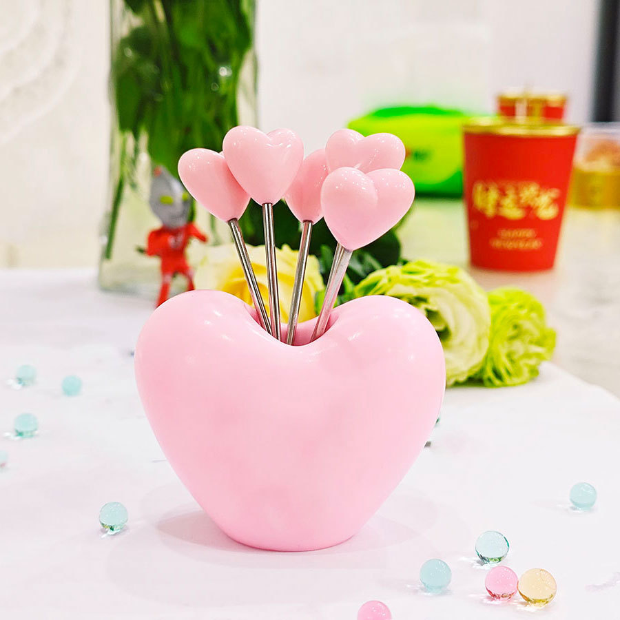 파우더 하트베이스 + 5 파우더 하트 포크