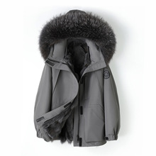 狐狸毛派克服女可拆卸内胆2025冬新款小个子年轻工装海宁皮草外套