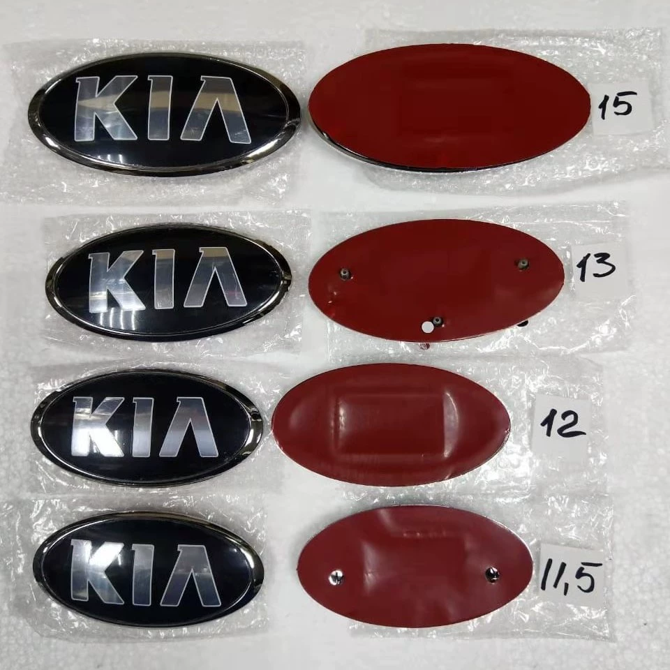 Подходит для логотипа автомобиля Kia Cerato Freddy Rio Sportage K2 Smart Running, логотип средней сетки, маркировка логотипа спереди и сзади