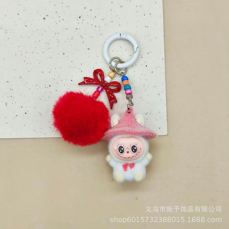 植绒魔术帽布布羊萌粒摆件卡通可爱桌面装饰品潮玩公仔创意小挂件|undefined