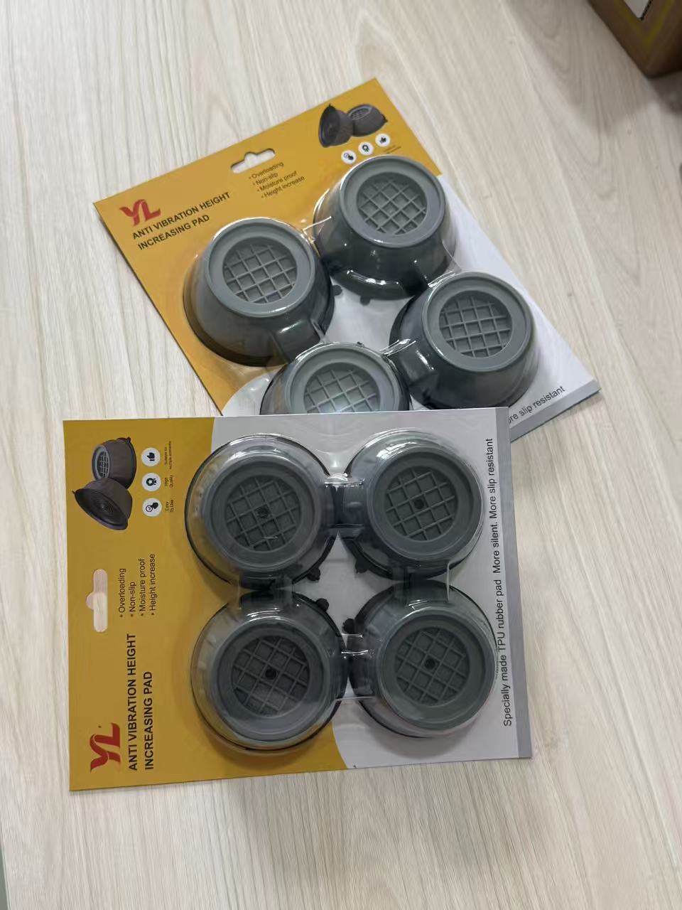 Üretici toptan çamaşır makinesi ayak pedleri, yükseltici kaymaz ve darbeye dayanıklı pedler, depolama rafı tabanı, buzdolabı tripod, sessiz ve sağlam