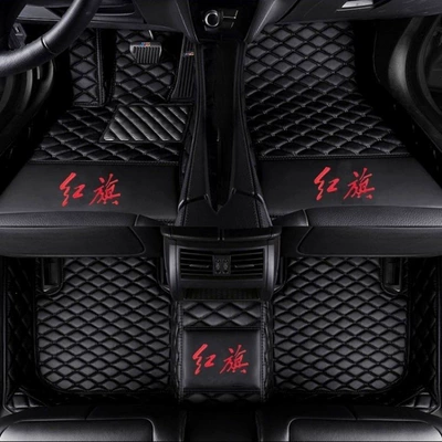 Modelə uyğun ayaqaltı — full-coverage car floor mats - hongqi-h9-single-layer-black
