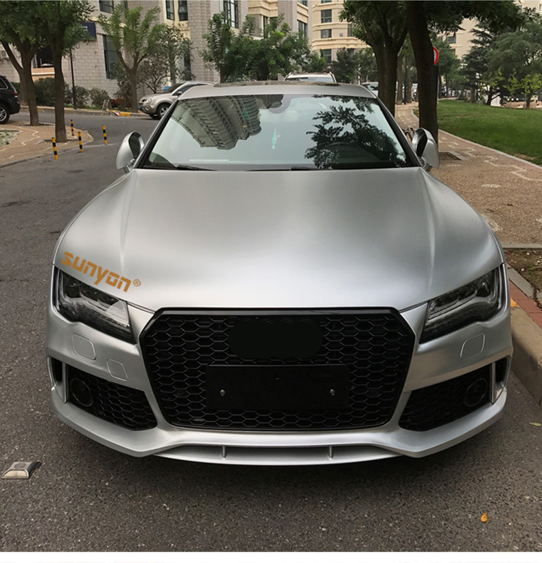 09-24 A7 modified RS7 large surround upgrade S7 front and rear bumper side skirt tail lip tremella for Audi A7 wholesale